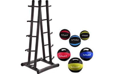Physical Company Med Ball Stand with 1kg to 10kg Med Balls